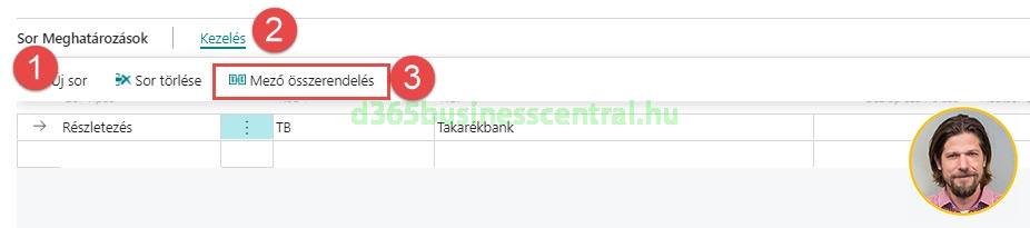 Business Central mező összerendelés