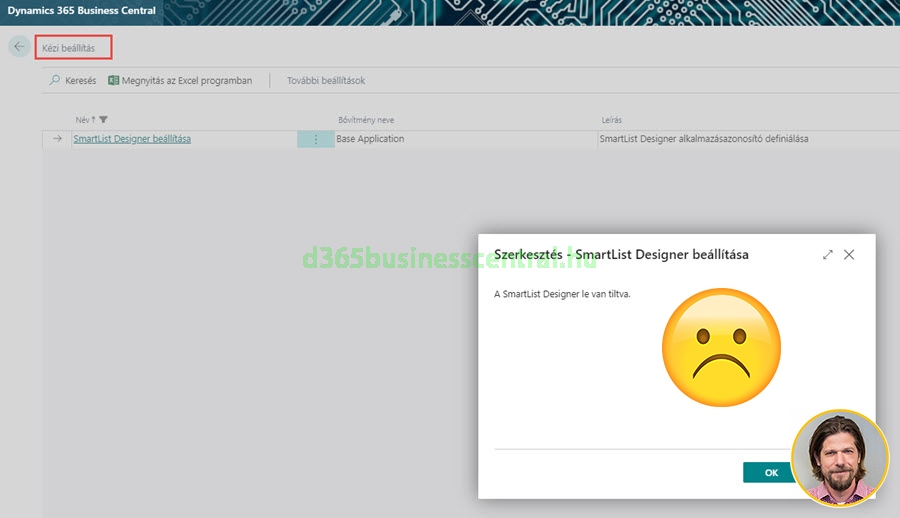 Microsoft Dynamics 365 Business Central - SmarList (okos lista) beállítása