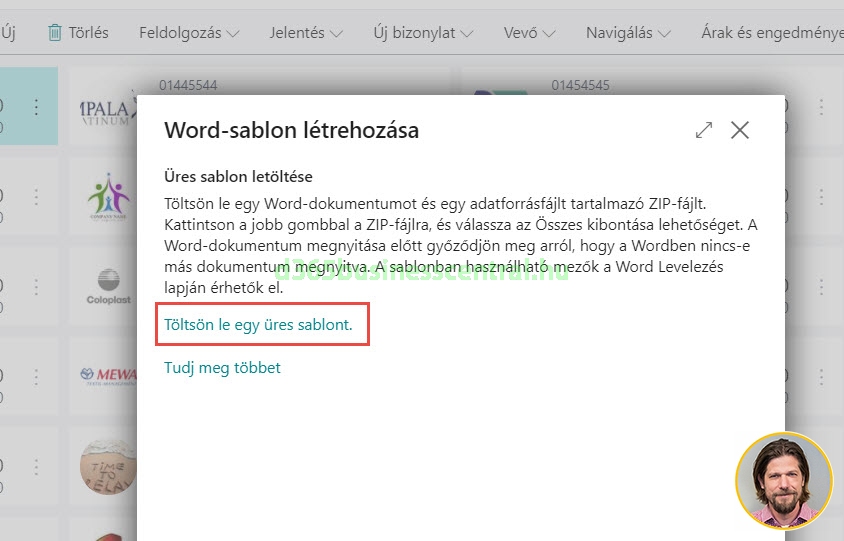 Word sablon letöltése