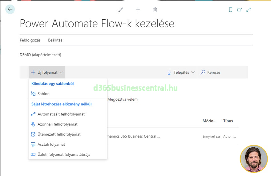 Power Automate Flow-k kezelése