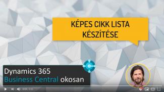 Képes cikklista készítése
